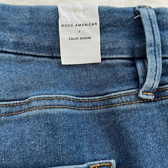 Good American Always Fits Good Legs Stretch Skinny Cropped Jeans Sz 28-32 - Picture 12 of 15